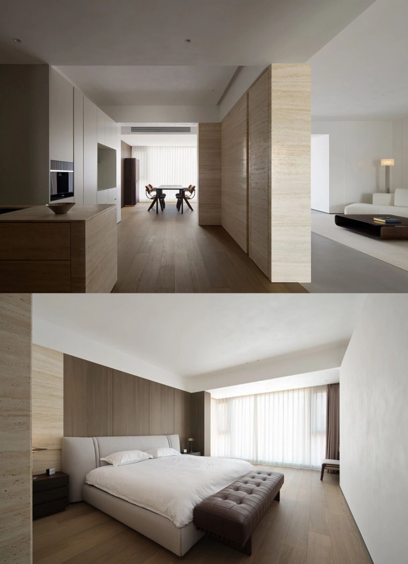 被问爆的秋日氛围感客厅，关键就在这片巧克力棕地板！_5